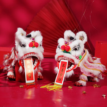 醒狮提线木偶送小孩儿童节中国风复古玩具民俗民间传统手工舞狮子