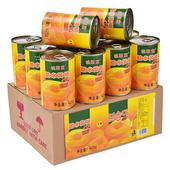 整箱12罐X425g安徽砀山特产新鲜糖水果罐头烘焙批发 黄桃罐头正品