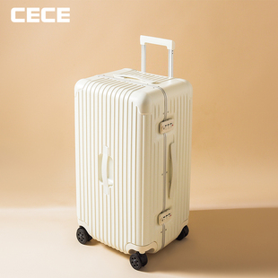皮箱 CECE行李箱大容量30寸加厚结实铝框旅行箱男女学生拉杆箱密码