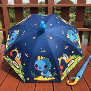 儿童雨伞男女孩卡通工程车恐龙宝宝幼儿园小伞安全可爱创意晴雨伞