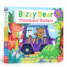 5件小熊很忙系列Bizzy 小熊机关操作纸板书0 6岁英语启蒙玩具图画书busy 95元 Safari绘本忙碌 Bear恐龙乐园Dinosaur