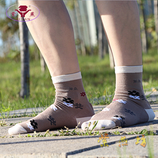 紫燕防裂袜子女袜厚棉足跟型预防脚裂口脚干脚裂中筒纯棉冬款25色