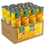整箱12罐装 425克砀山特产新鲜糖水水果罐头批发 正宗黄桃罐头正品