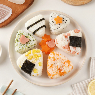 海苔寿司米饭造型神器家用diy儿童宝宝食品级 三角饭团模具日式