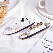 模型地中海树脂船多层邮轮景观船造型家居创意摆件 泰坦尼克号新款