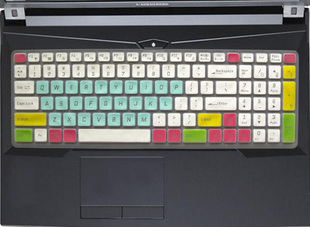 雷神911-ME银魂键盘保护贴膜15.6英寸笔记本游戏本英特尔酷睿i7 8代电脑全覆盖防尘套罩彩色凹凸TPU防水防灰