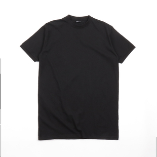修身版型 夏季黑色短袖舒适纯棉圆领T恤紧身舒适打底运动半袖外贸