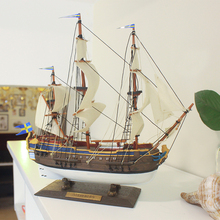 饰手工艺品礼物 哥德堡号郑和下西洋树脂帆船模型客厅儿童房摆件装