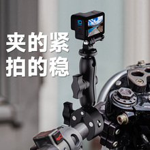 2行车记录配件 适用于gopro摩托车自行车支架11 one 9运动相机骑行拍摄insta360 2全景相机大疆action3