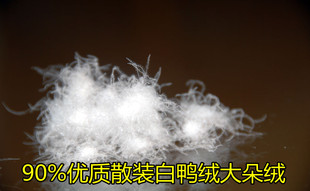 羽绒 羽绒服羽绒被填充物95白鹅吊绒 国标90%白鸭绒大朵鹅绒被散装