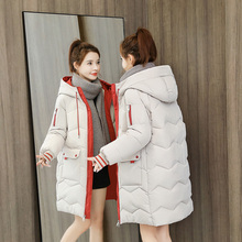 小个子棉衣外套 羽绒棉服女韩版 中长款 冬装 宽松棉袄2023年新款 反季