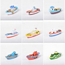 饰 地中海彩绘树脂渔船模型鱼缸微景观造景摆件创意家居海洋主题装