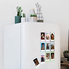 磁吸彩色照片袋拍立得mini简约3寸通用相框彩色创意冰箱贴5张一套