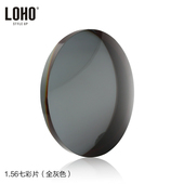 LOHO1.56炫彩膜染色片七彩染色片配近视太阳镜墨镜定制镜片2片