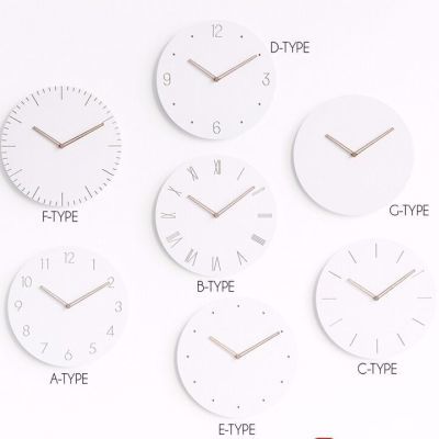 【ins北欧风格】简约创意家用欧式挂钟数字时钟表客厅静音时钟