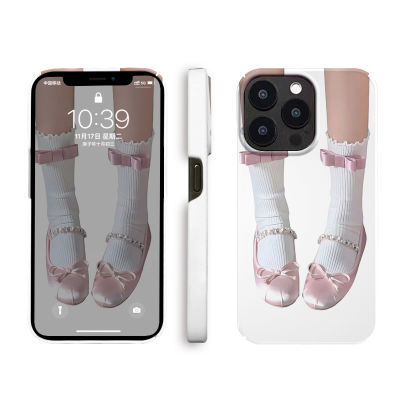 粉色小鞋苹果15PRO手机壳iPhone14/13卡通12菲林硬套11