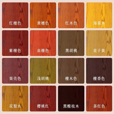 水性木器漆家具翻新改色喷漆木漆木门木纹胡桃色油漆家用自刷木头