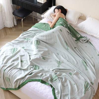 竹纤维双人盖毯夏季新款成人家用冷感毯办公室午睡空调毯子毛巾被