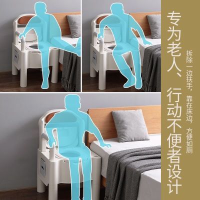 老人孕妇坐便马桶残疾病人移动坐便凳厕所卫生间室内大小坐便椅