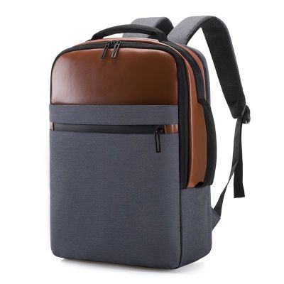 新款双肩包男背包 商务休闲15.6寸电脑包 大容量旅行USB充电背包