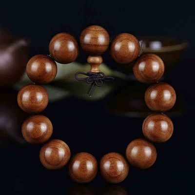 天然印度老山檀黑肉沉水檀香木2.0手串男女108颗手链佛珠念珠饰品