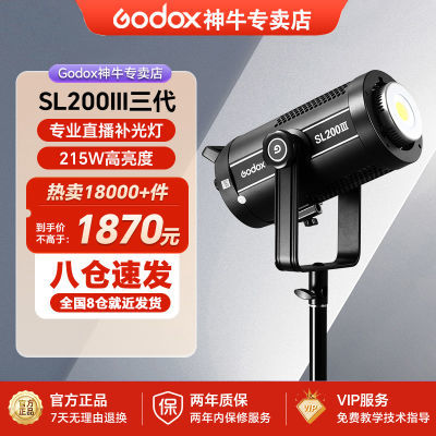 Godox神牛SL200W III三代摄影灯室内主播直播LED补光灯摄像灯视频