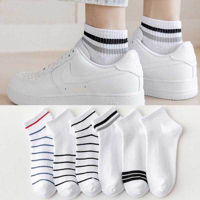 10双装袜子男短袜春夏季薄款情侣纯白色篮球船袜学生简约隐形袜