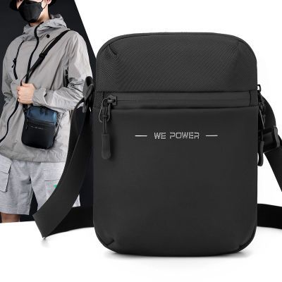 WEPOWER新款时尚单肩包男士商务休闲斜挎包简约跨境小挎包
