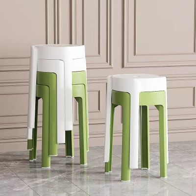 【爆款】塑料凳子加厚家用大人特厚结实可叠放现代简约餐桌风车凳