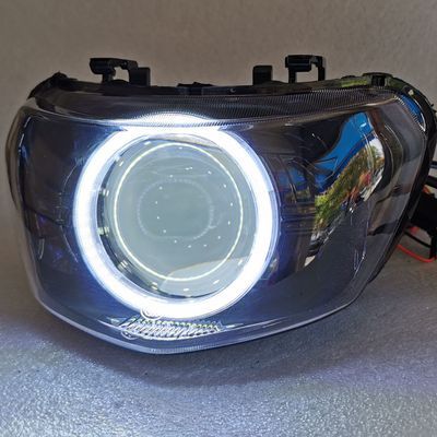 巧格i125 改装海5 LED双光透镜 大灯总成 天使眼 氙气灯 摩托车灯