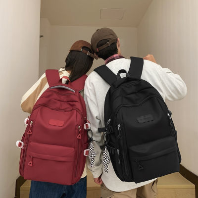 校园书包简约男生男款大学生双肩包初中生大容量耐用高中生背包包
