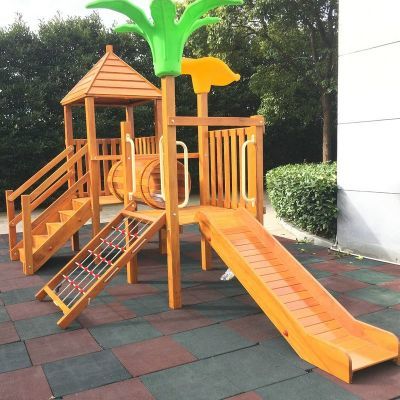 幼儿园室外大型木质小博士滑梯组合秋千社区户外儿童网红游乐设施