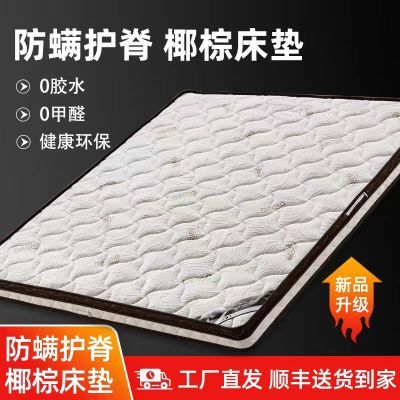 环保椰棕纯天然软硬适中床垫家用可折叠乳胶可定制床垫加厚纯棕垫