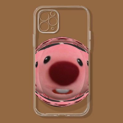 卡通海狸适用iPhone14promax手机壳苹果13个性11/7/8plus透明xmax