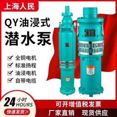 上海人民国标潜水泵380v三相抽水机耐腐蚀酸化工泵高杨程污水泵