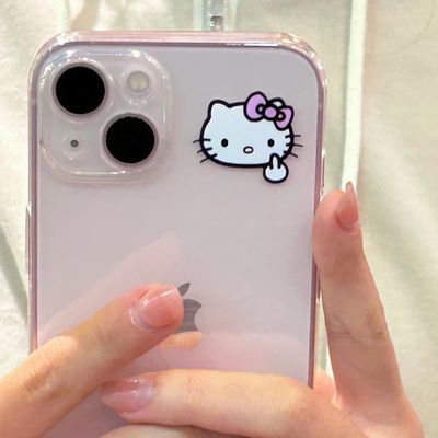 简约搞怪kitty手机壳iPhone13/14适用xr苹果11硅胶12软678p可爱xs