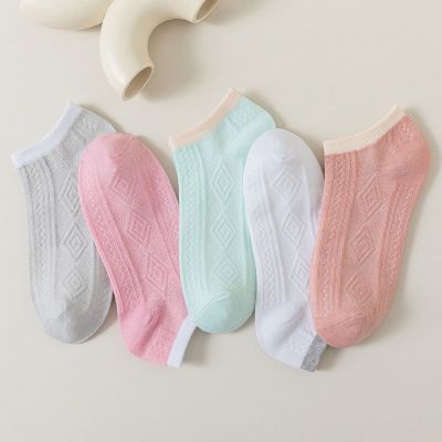 防滑浅口隐形船袜女短款2023夏季薄款透气纯色韩版时尚百搭袜子女