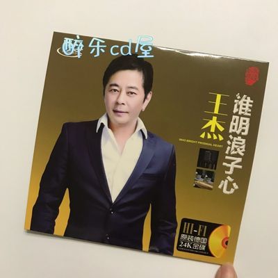 王杰谁明浪子心 经典歌曲 正版cd24k金碟 无损音乐 车载cd光盘