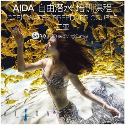 AIDA自由潜水协会课程培训北京海南苏州美人鱼考证水摄2星3星4星