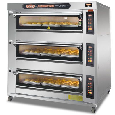 新南方烤箱商用大容量三层九盘燃气炉面包烘焙土司披萨炉90AI厂家