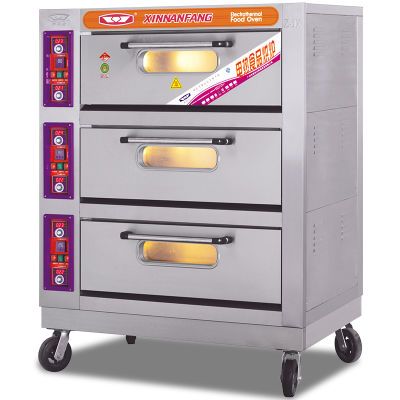 新南方烤箱商用大型大容量三层六盘电炉蛋糕面包披萨烘焙平炉60C