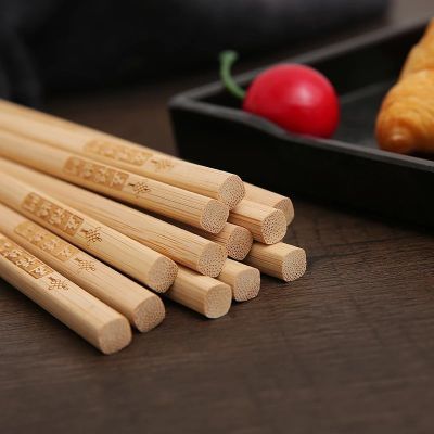 筷子无漆无蜡家用竹筷高档实木火锅筷天然竹子餐厅防滑酒店商用