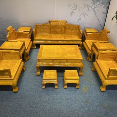 红木家具金丝楠木沙发原木定制古典仿古客厅实木定做组合中式椅子