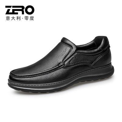 Zero零度男鞋休闲皮鞋真皮鹿皮皮鞋2021秋套脚商务休闲鞋XD31025