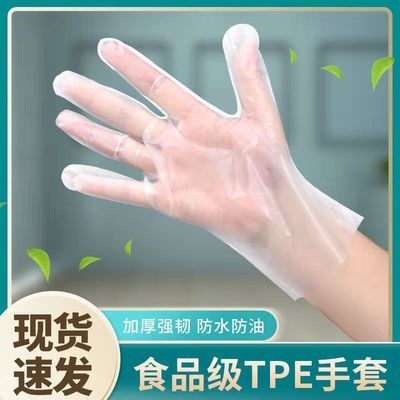 食品级TPE手套一次性手套餐饮 厨房 防水 防油 防护手套 手套批发
