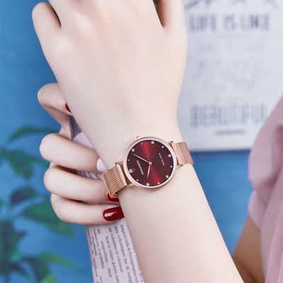 正品瑞士罗兰度新款手表女学生韩版简约防水ins时尚精致女士手表